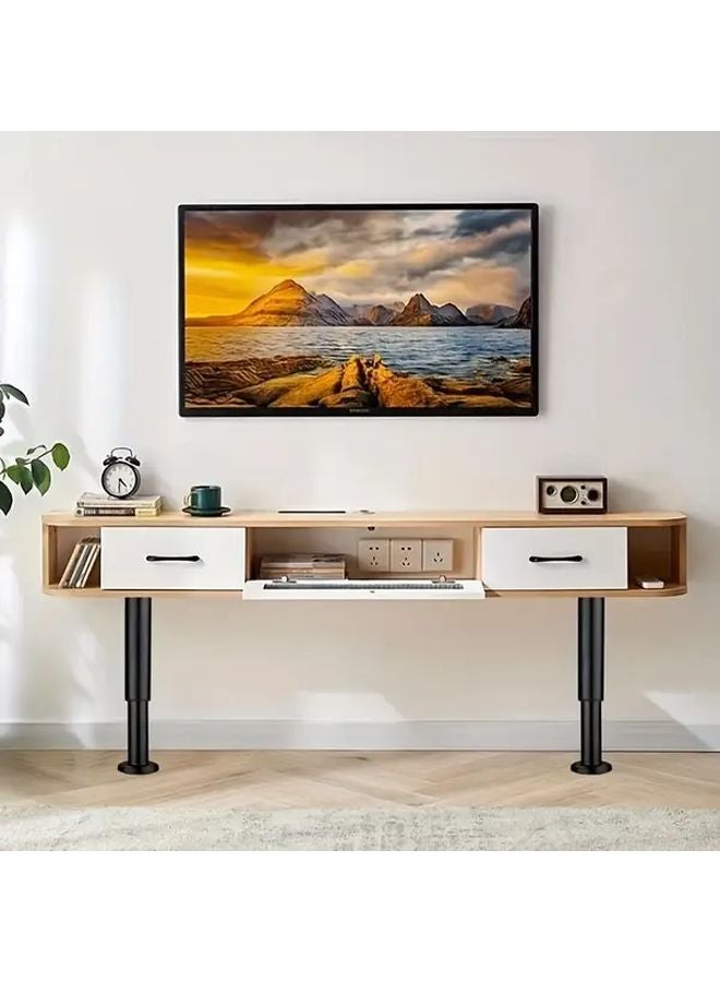 4 قطع أرجل دعم قابلة للتعديل من 3.15 إلى 4.72 بوصة للخزانات والطاولات - Image 3