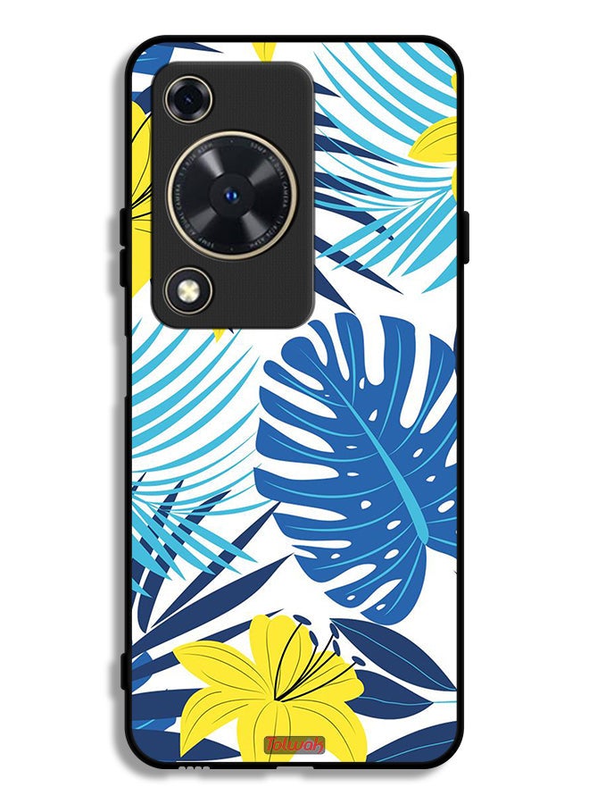 Tolwak Huawei Nova Y63 Protective Case Cover Feather And Flower Art