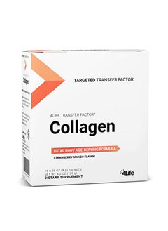 4life Transfer Factor Collagen Targeted Total Body Agedefying Formula With Vitamins And 5 Types Of Collagen Dermatologisttested Hair Skin And Nail Support 15 Packets  - Image 1