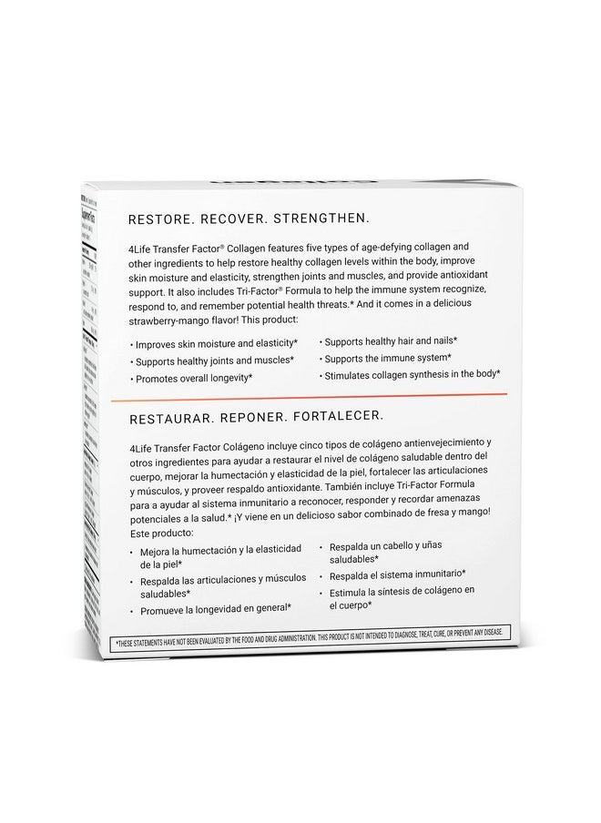4life Transfer Factor Collagen Targeted Total Body Agedefying Formula With Vitamins And 5 Types Of Collagen Dermatologisttested Hair Skin And Nail Support 15 Packets  - Image 5