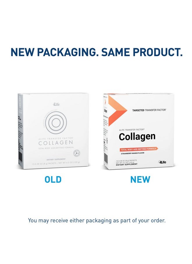 4life Transfer Factor Collagen Targeted Total Body Agedefying Formula With Vitamins And 5 Types Of Collagen Dermatologisttested Hair Skin And Nail Support 15 Packets  - Image 4