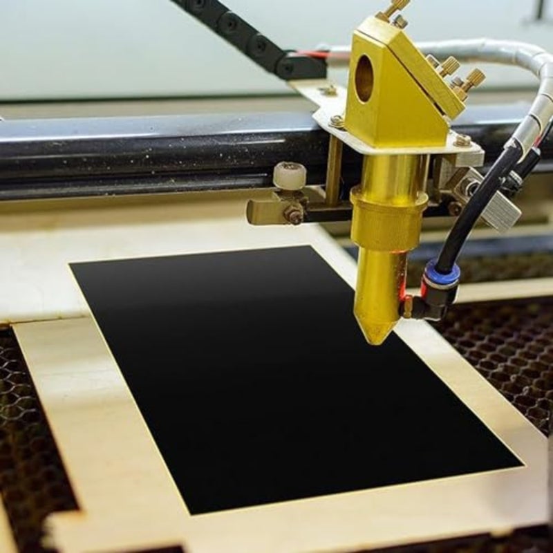 DIY laser engraving paper for ceramics, glass, metal: 5 pcs, 39x27cm, black, heat-resistant and high-contrast marking material - Image 3