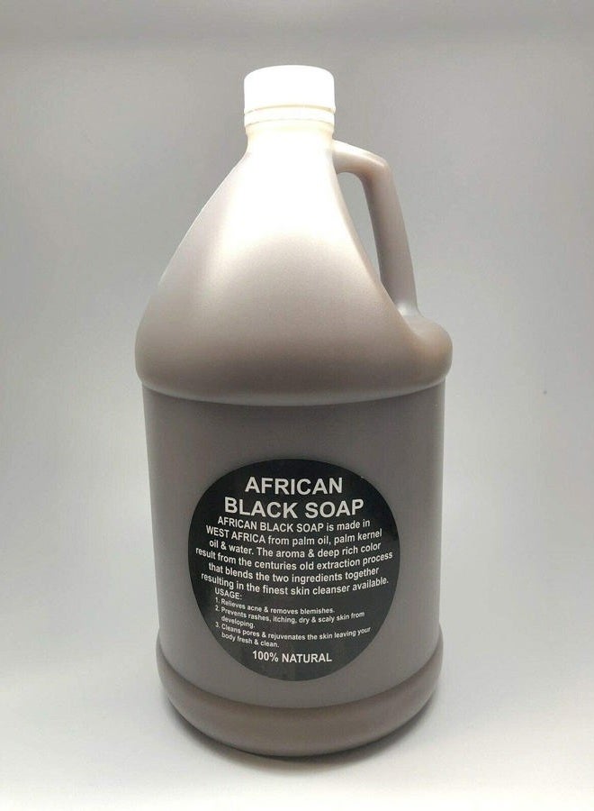 Kyabo African Black Soap - Liquid Soap 1 Gallon - 100% Natural Soap from Ghana - African Shea Butter Soap - Bulk Liquid Soap - Image 2