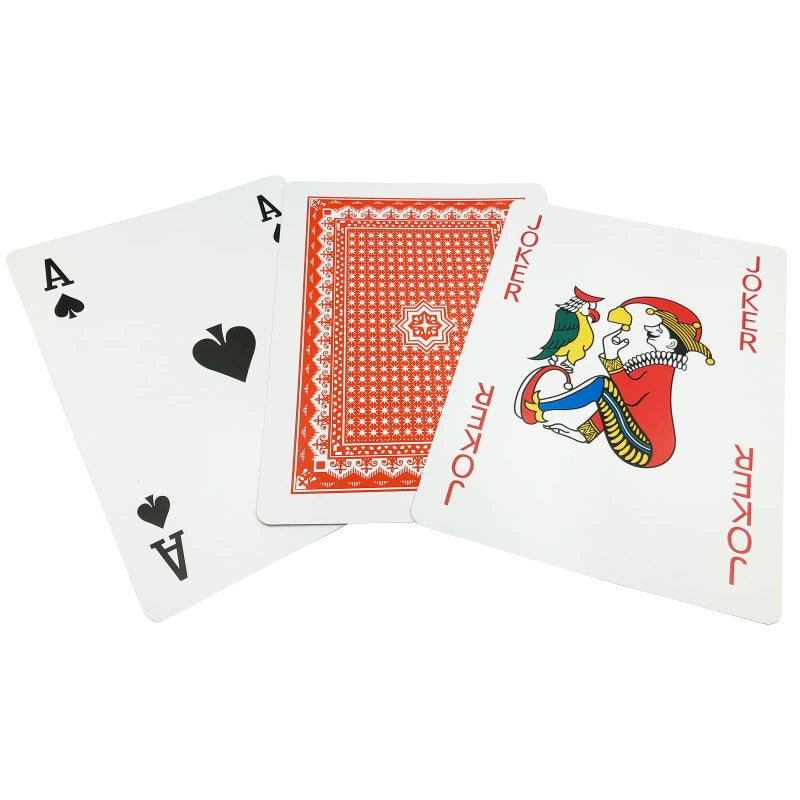 Yuanhe Jumbo Giant Playing Card Deck - 8X11 Inch Large Oversized Cards - Super Big Game Theme Full Deck - For Kids, Adults, Casino Party Decorations - Image 5