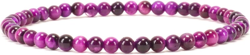 Cherry Tree Collection - Small, Medium, Large Sizes - Gemstone Beaded Bracelets For Women, Men, and Teens - 4mm Round Beads - Image 1