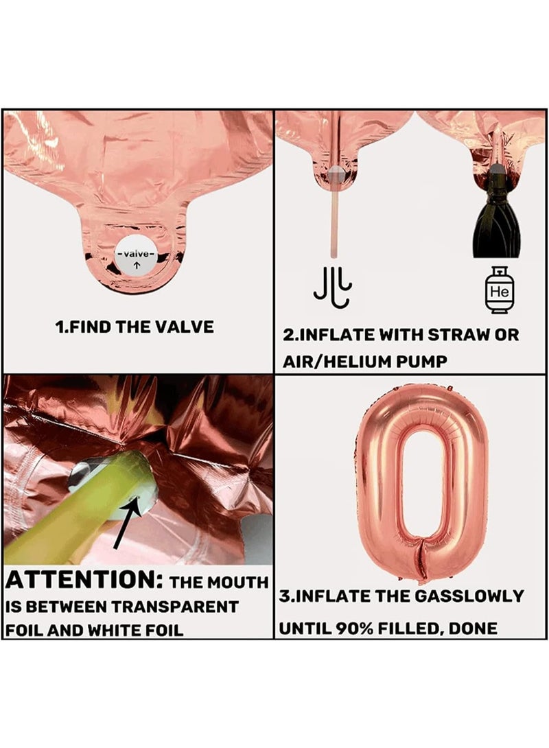 زهرة الذهب حفلة عيد ميلاد ديكور بالون قوس قرد مجموعة مع عيد ميلاد سعيد بالون لافتة، رقائق بالون، ستارة هامشية، قماش الطاولة والشريط - Image 5