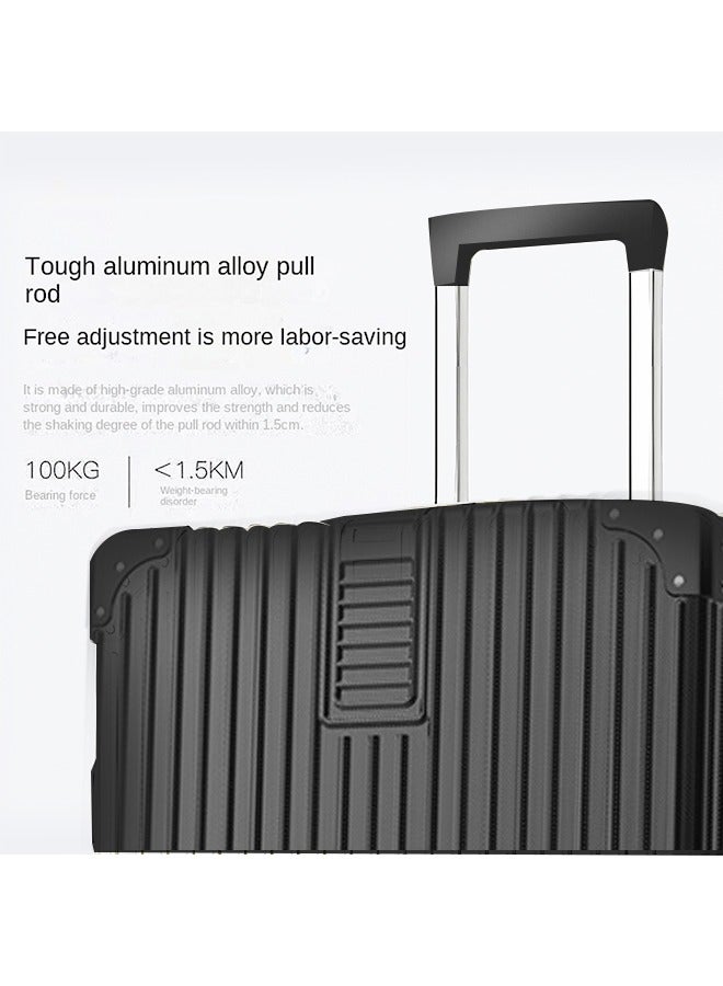 Favarey New Travel Luggage Set, ABS Travel Trolley Bag with Carry On Cabin Sizes and Check-in Sizes,Size 12/20/24/28, Black - Image 5