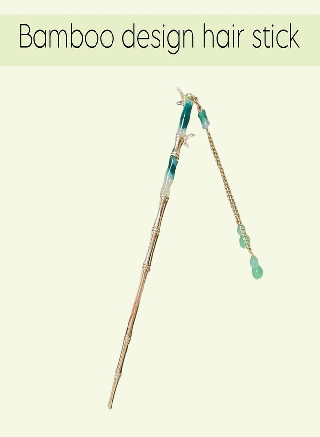 Eclate accessories Vintage Hair Sticks, Metal Pearl Butterfly Flower Design, Chinese Hanfu Style Hair Pins, Gold - Image 2