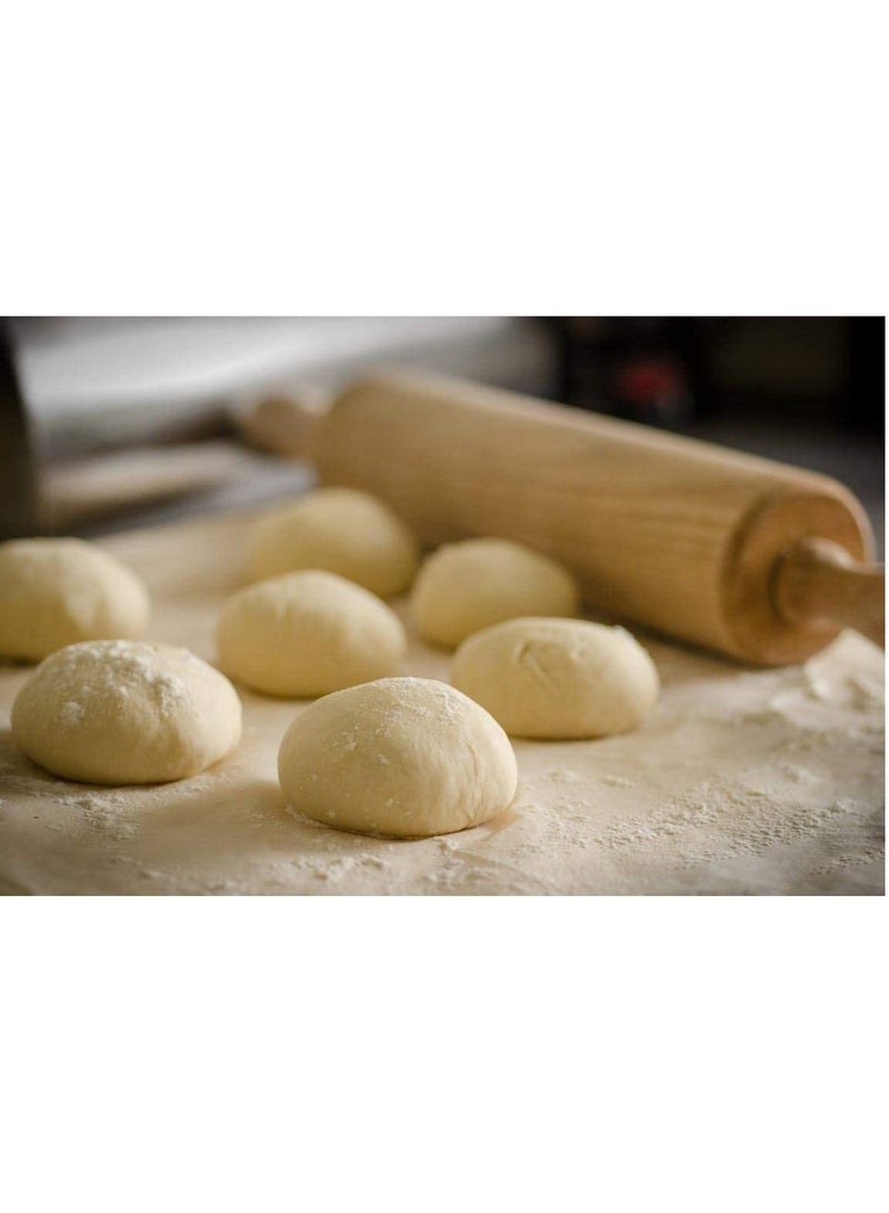 BILLI Classic Wooden Revolving Rolling Pin 23cm - Wood Dough Roller - Image 5