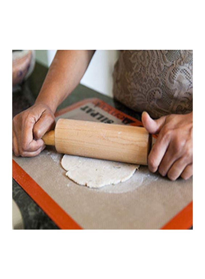 BILLI Classic Wooden Revolving Rolling Pin 23cm - Wood Dough Roller - Image 4