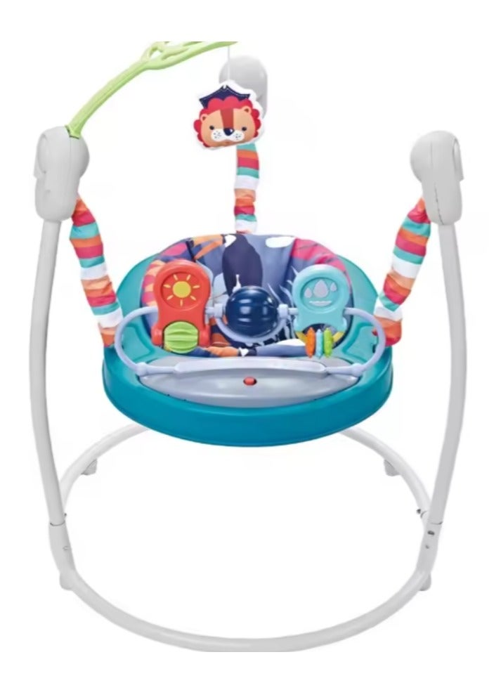 Adjustable Swivel Seat Baby Rocking Suspension Chair With Music, Light And Cradle Toys - Image 1