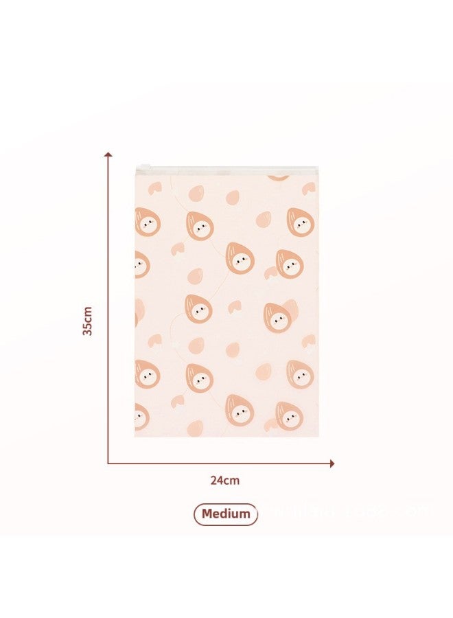 Nut Travel Storage Bag Clothes Tidy Bag Portable Frosted Waterproof Sealed Bag Luggage Clothes-Specification:24*35 Pink - Image 1