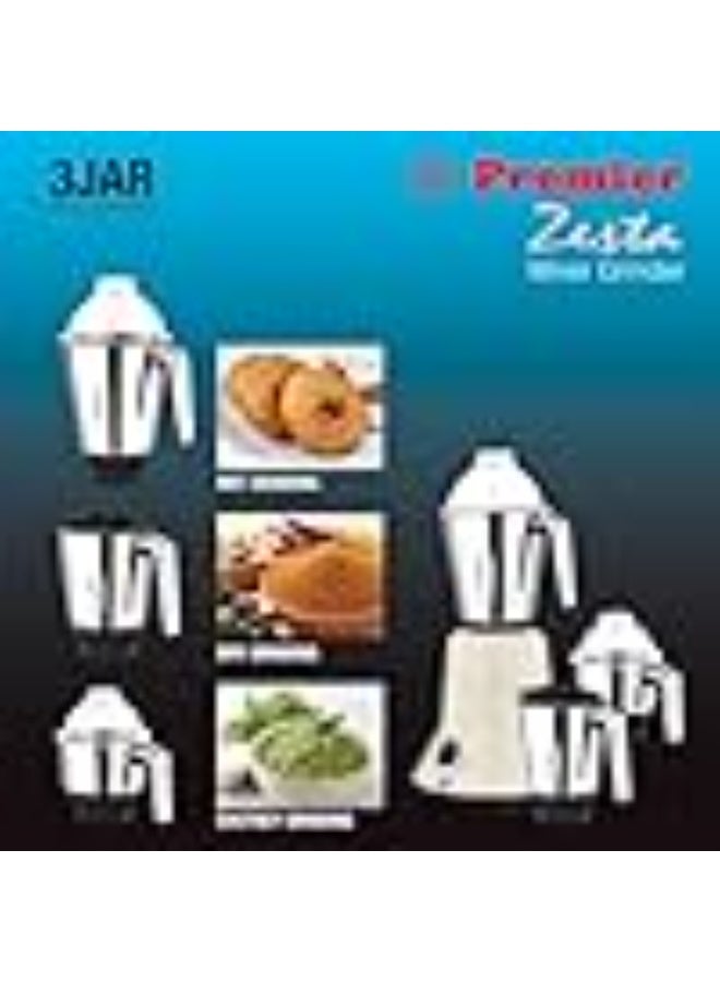 Premier Zesta Mixer Grinder 230V/750W - MG5150 (AQUA BLUE) - Image 2