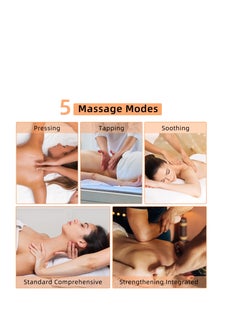 Excefore Massage Therapy Tool, Myofascial Release Tool, Electric Back Massage Tool for Sore Muscles, Myofascial Release, Stress Relief, Trigger Point and Deep Tissue Massage, Orange  - Image 2