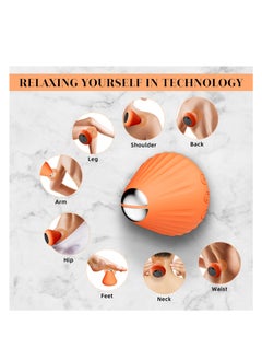 Excefore Massage Therapy Tool, Myofascial Release Tool, Electric Back Massage Tool for Sore Muscles, Myofascial Release, Stress Relief, Trigger Point and Deep Tissue Massage, Orange  - Image 5