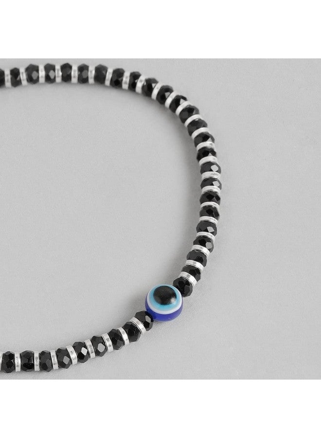 ZAVYA 925 Sterling Silver Designer Evil Eye Rhodium Plated Adjustable Beaded Bracelet | Gift for Women & Girls | With Certificate of Authenticity & 925 Hallmark - Image 5