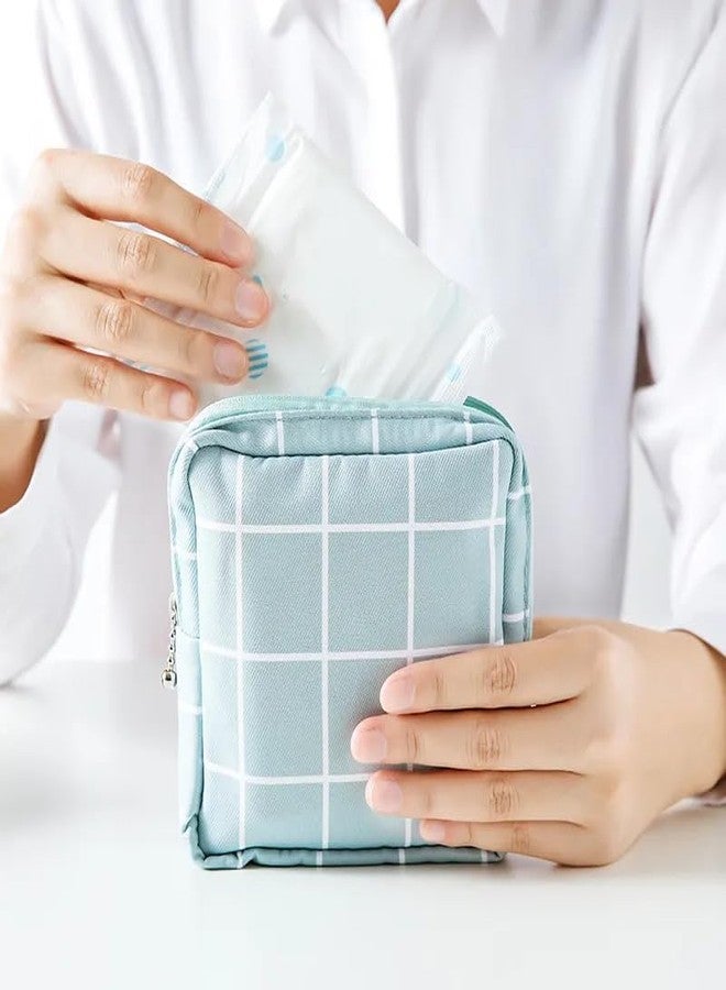 Trendegic Portable Mini Fashion Nursing Sanitary Napkin Pouch Pad Holder Zipper Travel Cosmetic Makeup Jewellery Storage Bag for Girl and Women (5 PCS) - Image 4