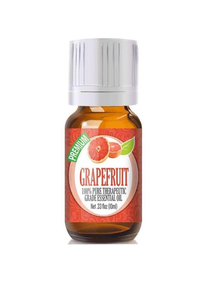 Healing Solutions Grapefruit Essential Oil (10ml) Pure & Natural Grapefruit Oil for Skin- 0.33 Fluid Ounces 
