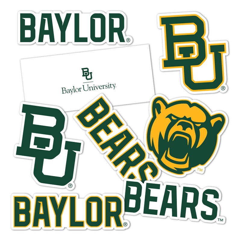Desert Cactus Baylor University Sticker Bears Sticker Vinyl Decals Laptop Water Bottle Car Scrapbook Sheet T2 Type 2