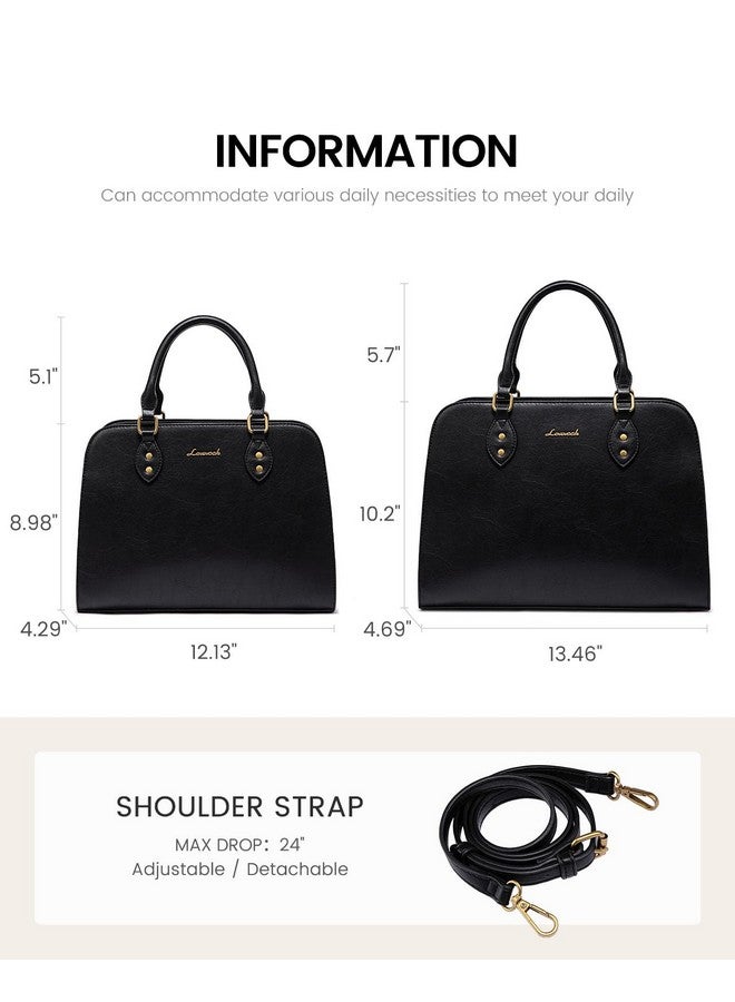 Lovevook LOVEVOOK Purses and Handbags for Women, Vintage-Style PU Leather Crossbody Shoulder Bag Top Handle Satchel Tote Purse for Ladies  - Image 3