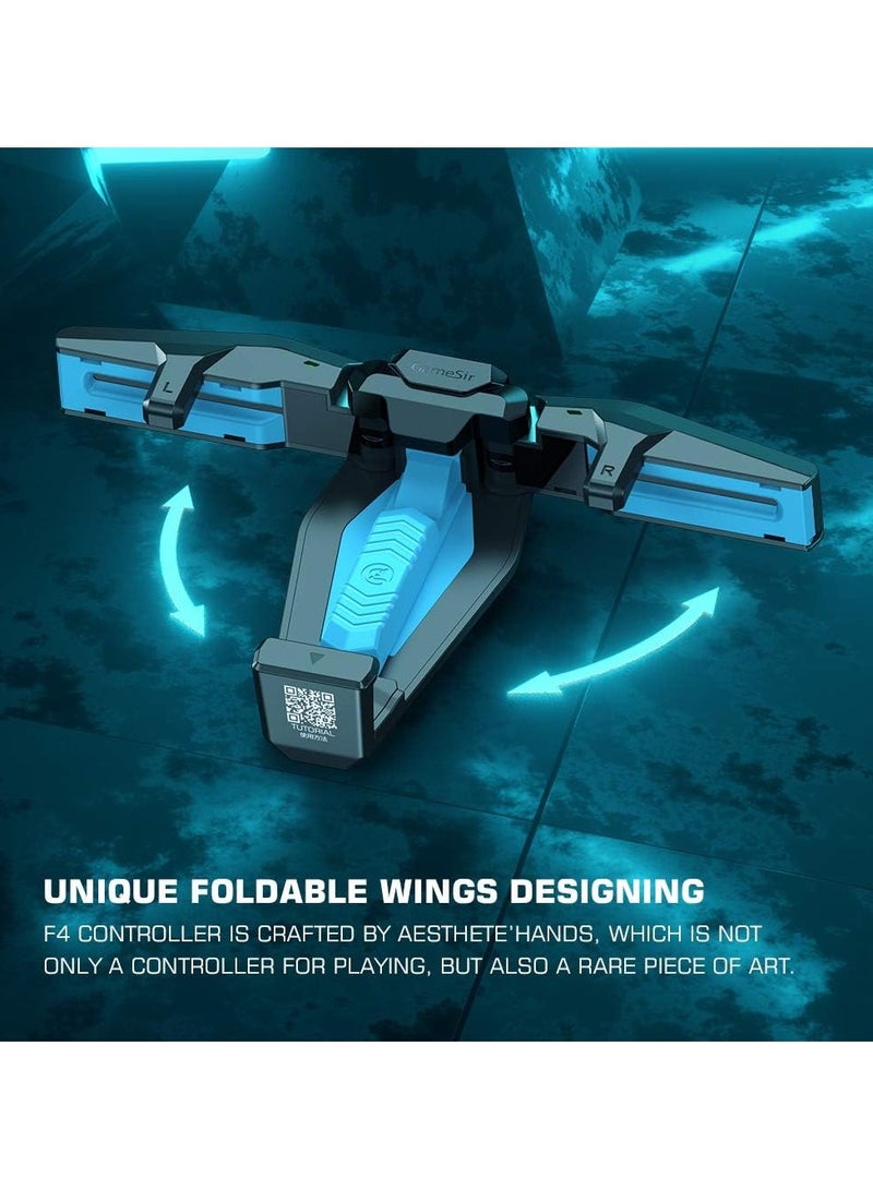 F4 Falcon PUBG Mobile Controller for Android iOS iPhone,Gaming Grip Joysticks for Fortnite/COD/Rules of Survival, Mobile Game Triggers 9 Times per Second - Image 3