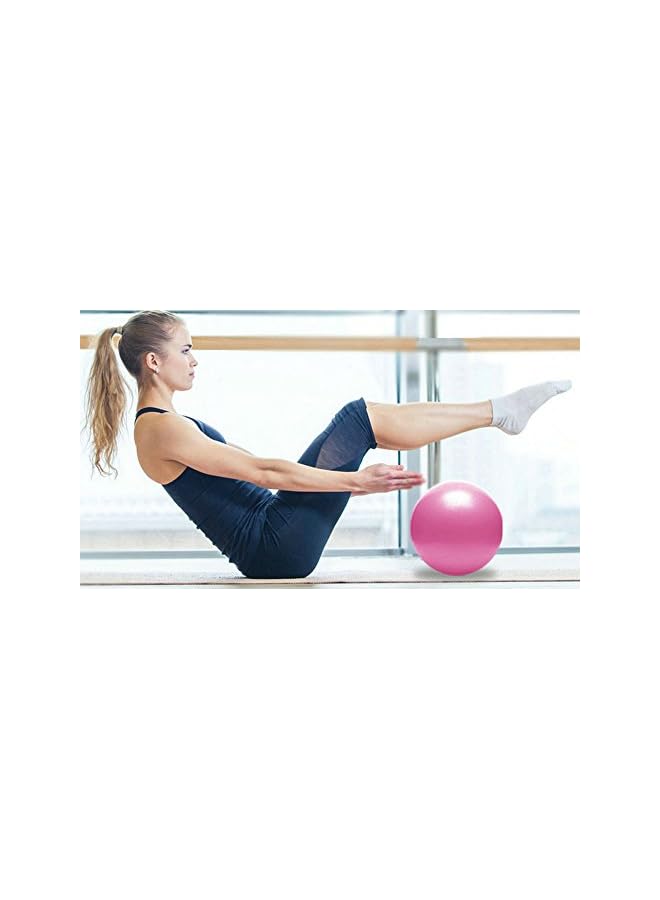 PROMASS Mini Yoga Pilates Ball 10 Inch for Stability Exercise Training Gym Anti Burst and Slip Resistant Balls with Inflatable Straw  - Image 5