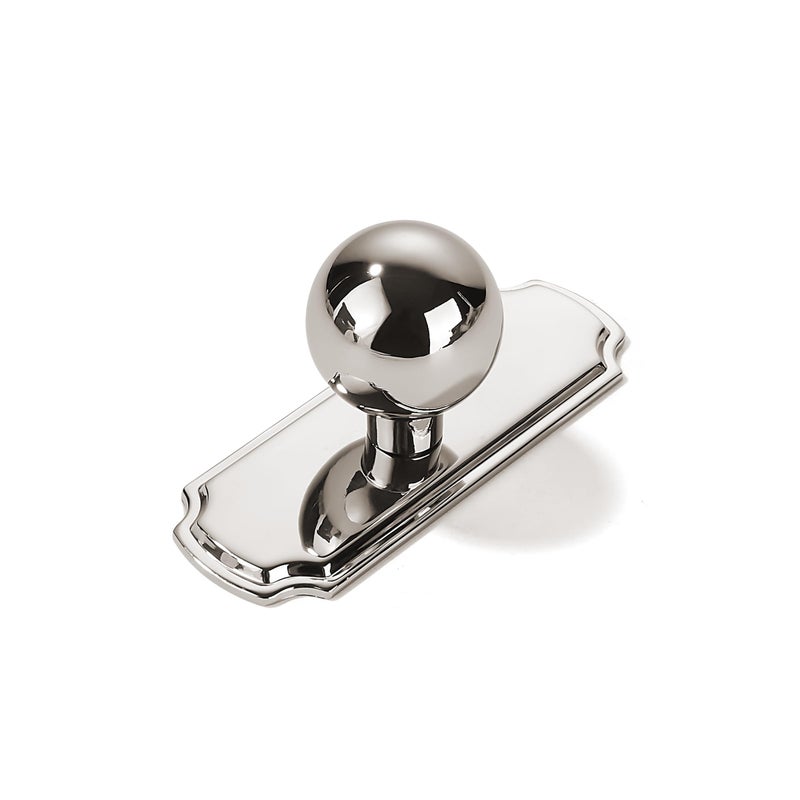 khtumeware 10Pack Heavy Duty Solid Backplate for Cabinet Knobs Polished Nickel Drawer Knobs with Backplate Suitable for Dresser and Kitchen Cabinet Hardware - Image 2