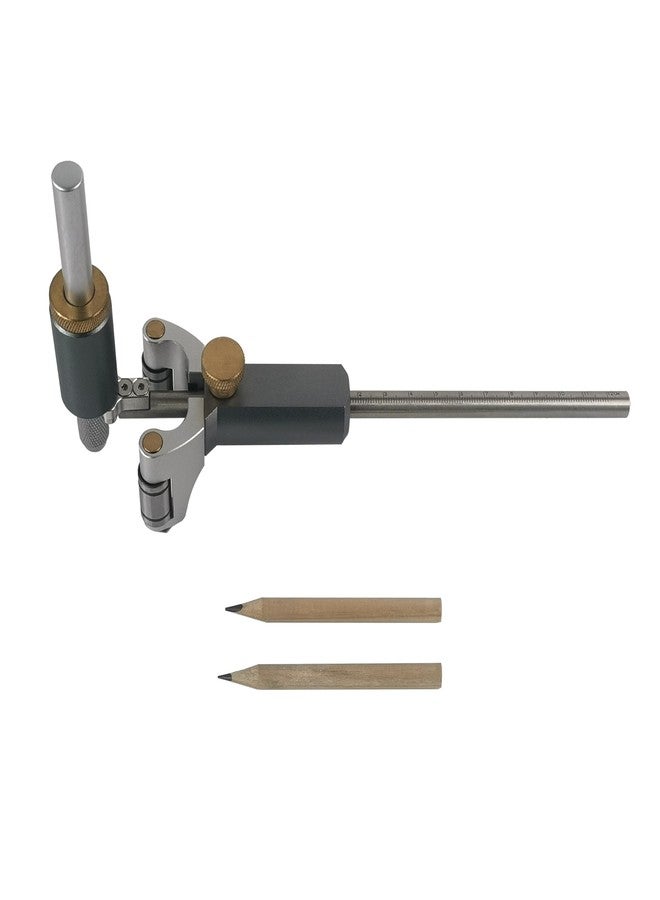 HFS(R Wood Scribe Tool Dual-purpose Lines and Arcs Wheel Marking Gauge Woodworking Tool Metric 120mm - Image 1