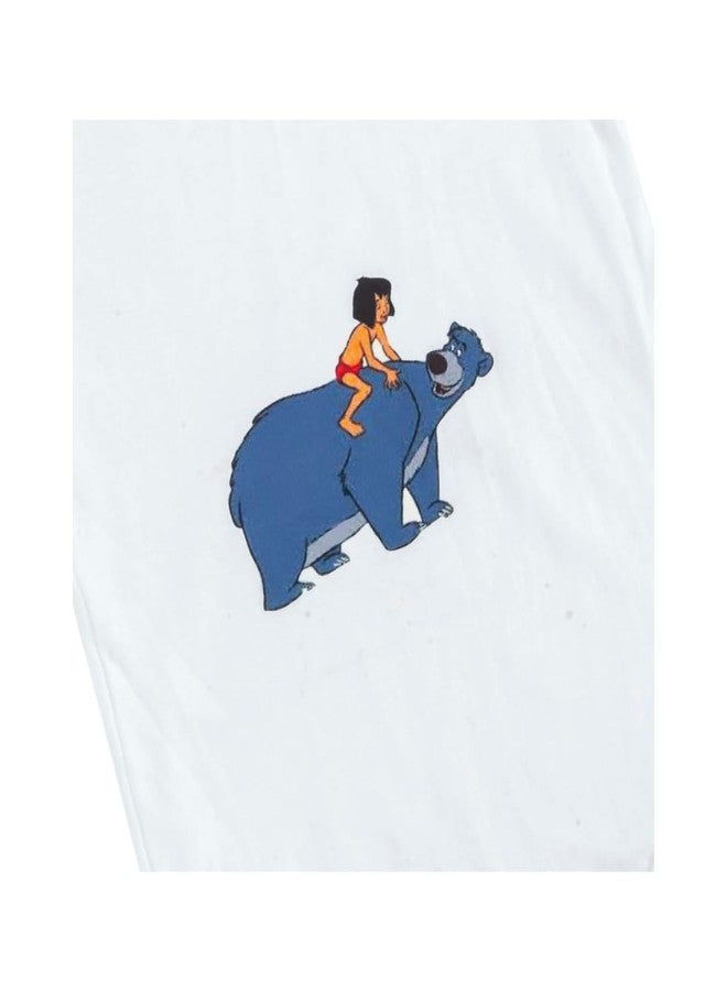 MOJOPANDA Mowgli & Baloo Printed Romper for Infant | 100% Organic Cotton - Image 3