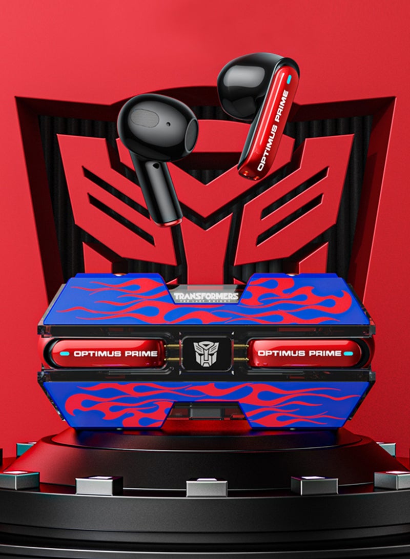 TRANSFORMERS TF-T01 TWS Wireless Earbuds – Intelligent Noise-Cancelling Mic, Graphene Bass Diaphragm, Low Latency Gaming & Music Modes, Bluetooth 5.3, Touch Control, Lightweight Design, 5H Playtime, Perfect for iOS, Android, PC, and More - Blue - Image 5