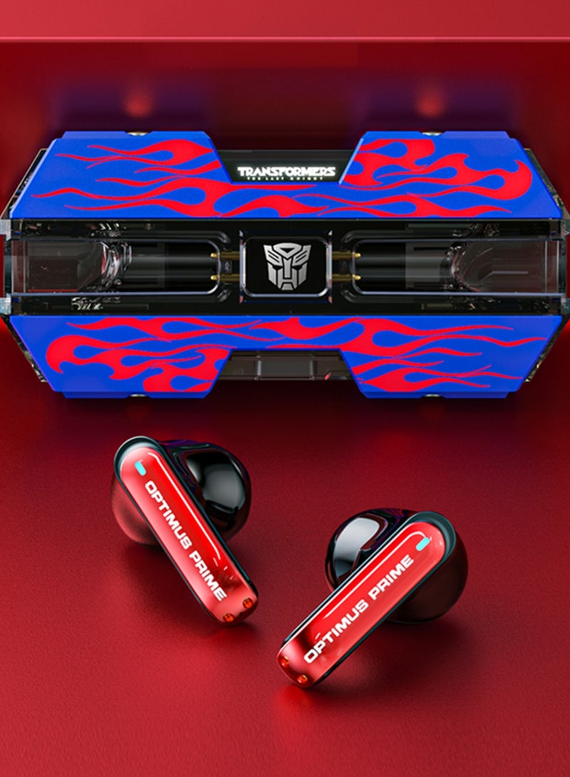 TRANSFORMERS TF-T01 TWS Wireless Earbuds – Intelligent Noise-Cancelling Mic, Graphene Bass Diaphragm, Low Latency Gaming & Music Modes, Bluetooth 5.3, Touch Control, Lightweight Design, 5H Playtime, Perfect for iOS, Android, PC, and More - Blue - Image 4