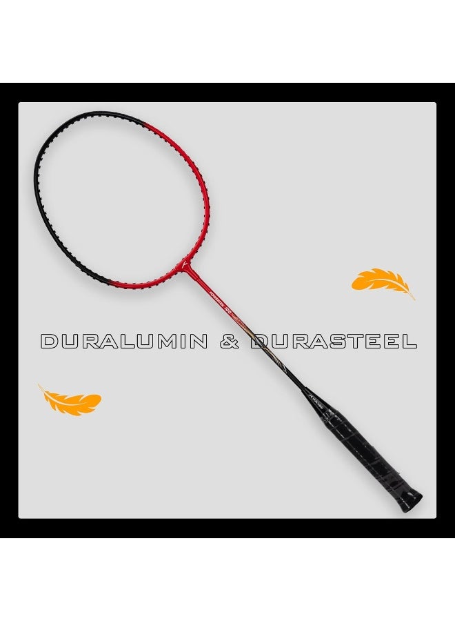 HUNDRED Powertek 100 Badminton Racket Set – 2 Pack, Factory-Strung Aluminum Head‑Heavy Frame, Includes Full Cover, 115 g, Ideal for Beginners & Recreational Play - Image 5