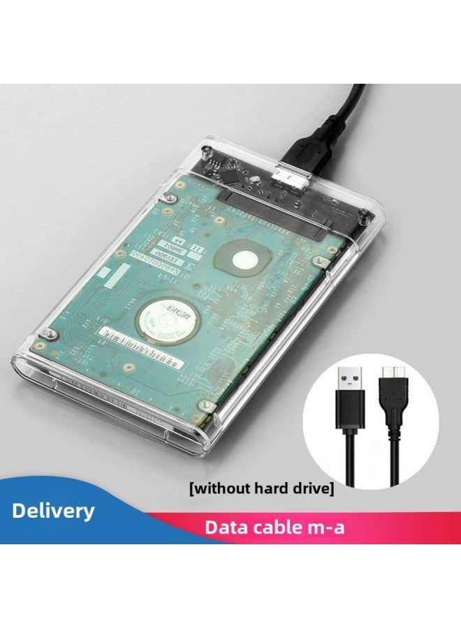Transparent Box Notebook 2.5 Inch External Mobile Hard Disk Usb3.0 Solid State Typec Interface External-Color:3.1 Extremely Fast Version Of High-grade Gray + Data Cable Adapter - Image 2