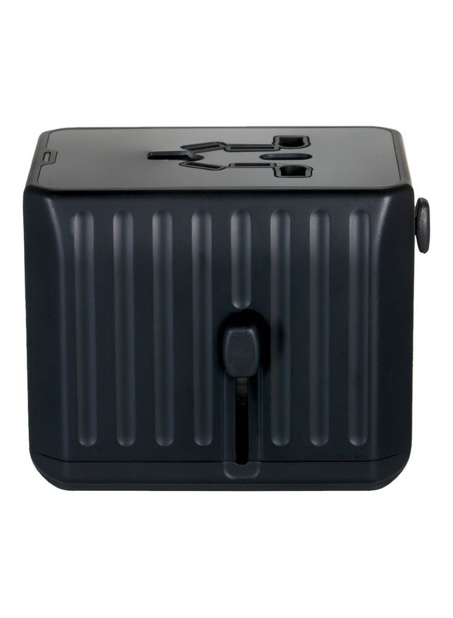 NIBEMINENT 4 USB Worldwide All in One Universal Adapter With Smart Power And Multiple Protection Black - Image 3