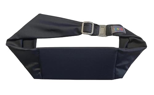 BANDI Plus Size Fanny Pack for Women - Travel-Ready Pocket Belt with Secure Hidden Money & Running Belt for Phone, Passport, Keys, & Medical Devices, Adjustable Fit, Comfortable (Black Solid) - Image 2
