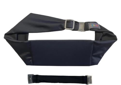 BANDI Plus Size Fanny Pack for Women - Travel-Ready Pocket Belt with Secure Hidden Money & Running Belt for Phone, Passport, Keys, & Medical Devices, Adjustable Fit, Comfortable (Black Solid) - Image 1