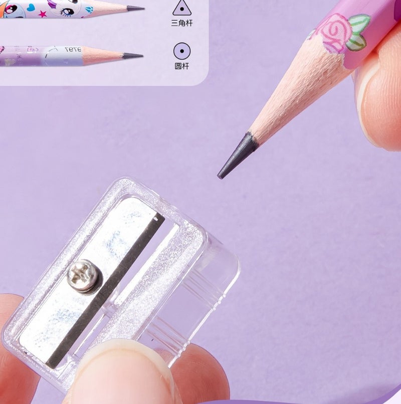 Kuromi Pencils for Kids, 12 Pencils with Eraser & Sharpener - Image 2