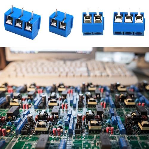 Tnisesm/70pcs 2 Pin & 3 Pin 5mm/0.2inch Pitch PCB Mount Screw Terminal Block Connector (Can be Spliced) TN-T03B - Image 4