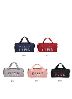 MXM Duffel Women Bag | Travel Sports PINK Handbag | Sports Gym Yoga Shoes Waterproof Tote Girls Bag ( Black )  - Image 5