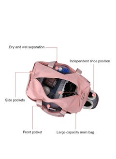 MXM Duffel Women Bag | Travel Sports PINK Handbag | Sports Gym Yoga Shoes Waterproof Tote Girls Bag ( Black )  - Image 3