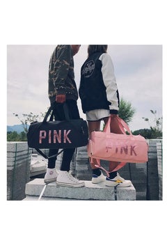MXM Duffel Women Bag | Travel Sports PINK Handbag | Sports Gym Yoga Shoes Waterproof Tote Girls Bag ( Black )  - Image 4