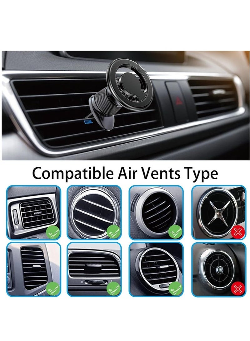 Arabest Magsafe Car Holder, Car Phone Magnet Air Vent Magnetic Car Mobile Holder Rotatable Car Mount Fit  - Image 4