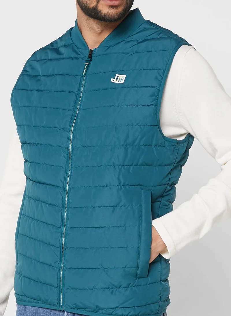 JACK & JONES Logo Zip Detail Jacket