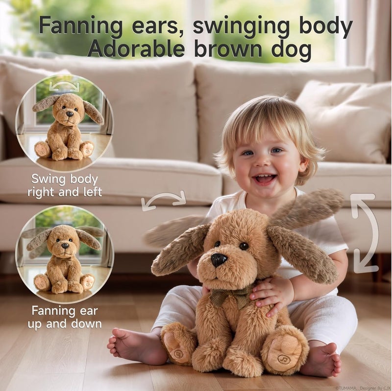 Electronic Plush Toy Dog - Interactive Singing Puppy with Fanning Ears for Kids - Image 3