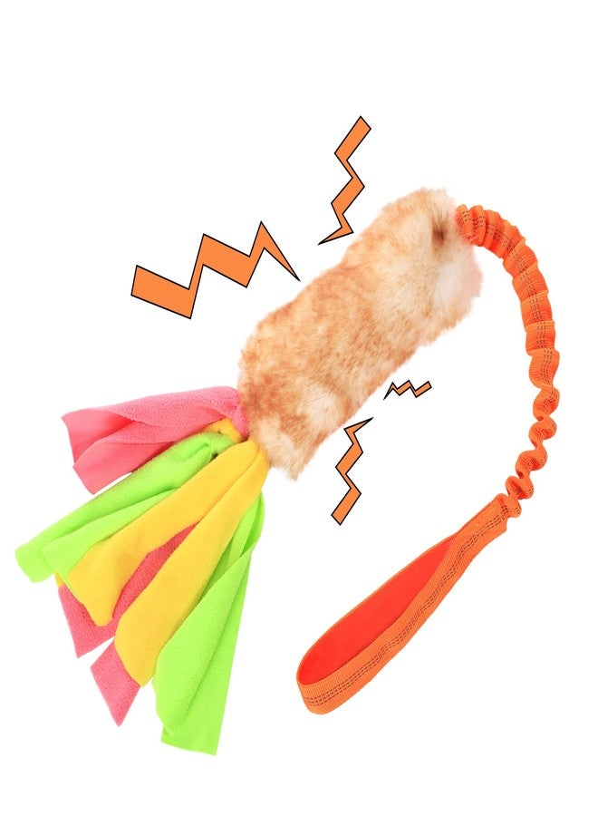 SCHITEC Dog Tug Toy, Bungee Tug of War Rope Toys with Squeaky Sound for Exercise & Interactive Play Games, Puppy Training Pull Toy for Small Medium Large Dogs - Image 1