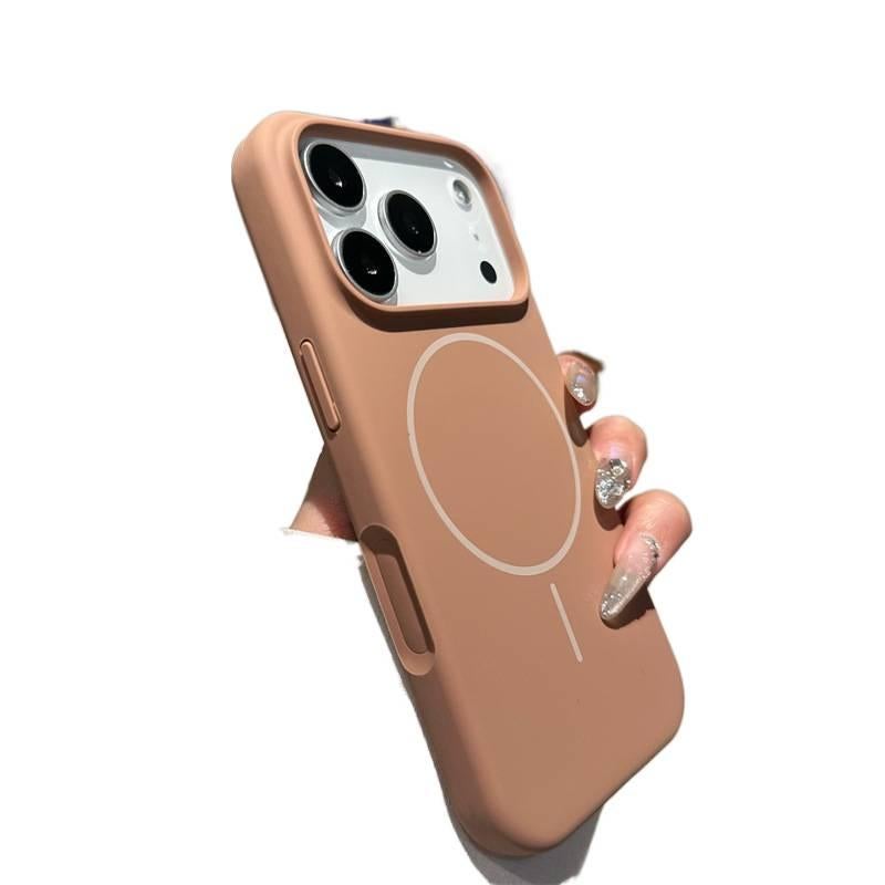 BB غطاء MagSafe بTPU لـ iPhone 12 Pro مع مقاوم للصدمات وحماية من السقوط مع مقاوم للصدمات مع مغناطيس قوي مع مقاوم للخدش باللون Desert Gold مغناطيسي من مادة TPU باللون الذهبي - Image 1