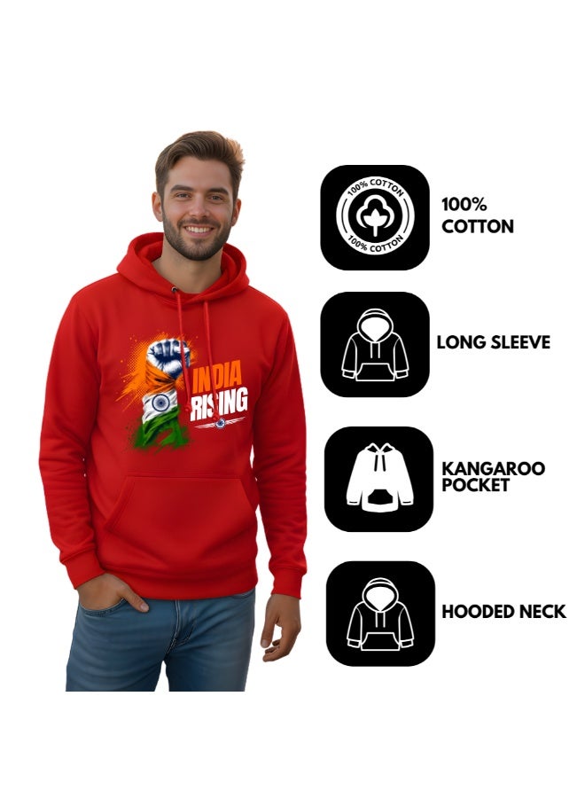 PRINTSHOP4ME India Hoodies For Both Men And Women-Soft Cotton Pullover-Long Sleeve With Drawstring And Kangaroo Pockets-Ideal Unisex Hoodie For Indoor And Outdoor - Image 4