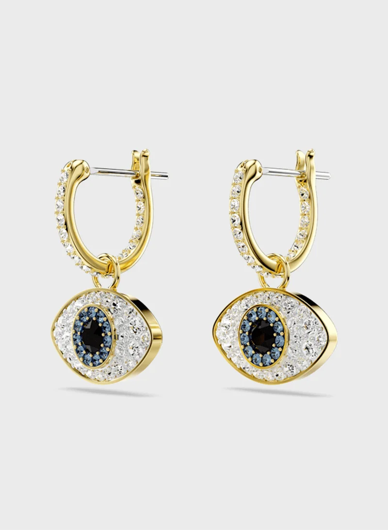 سواروفسكي Crystal Detail Hoop Earrings