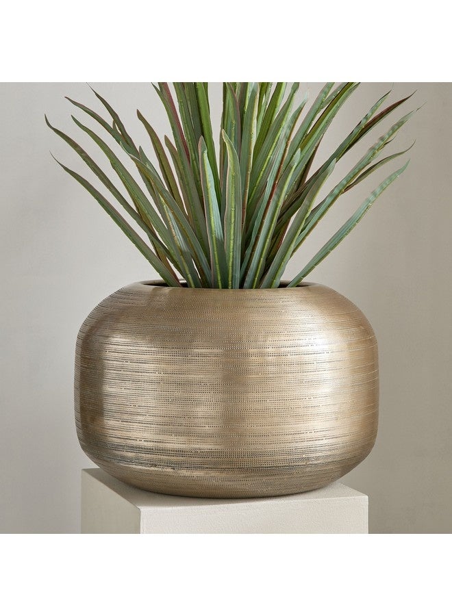 Home Box Nydril Floral Design Aluminium Planter 40 x 25.5 cm  - Image 3