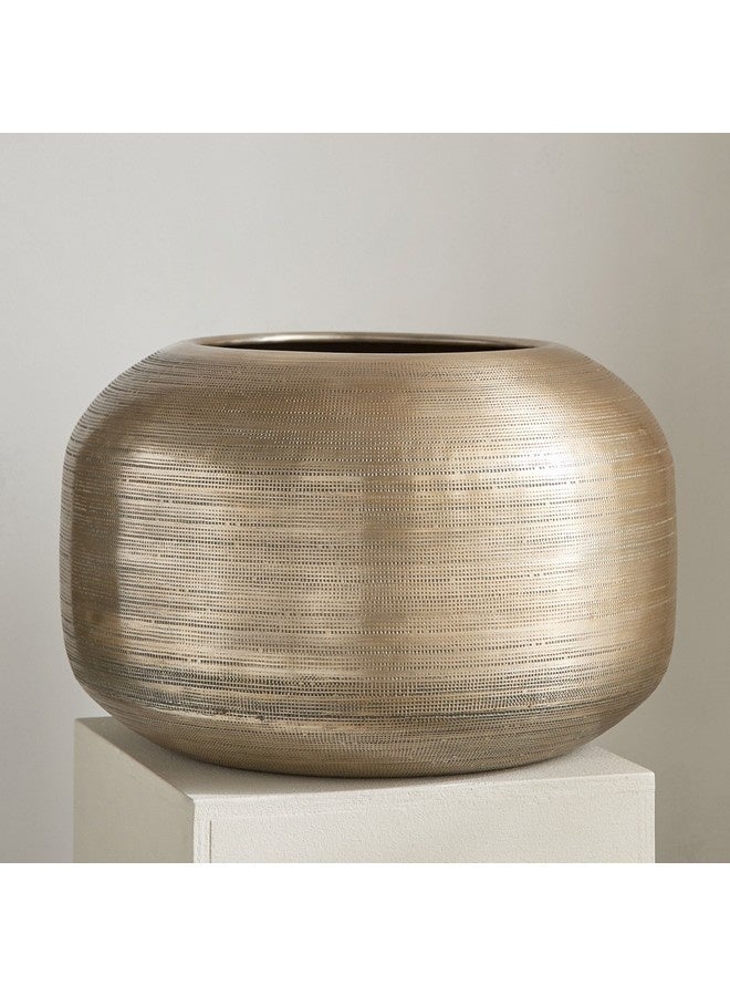 Home Box Nydril Floral Design Aluminium Planter 40 x 25.5 cm  - Image 4